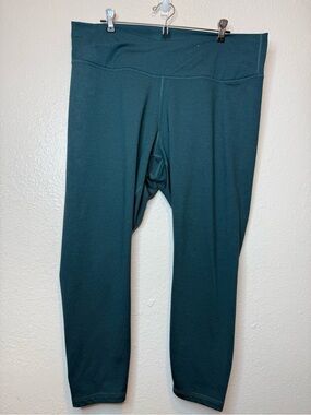 Old Navy Teal Green Cloudcomfy Extra High Rise Criss Cross Leggings Size 2X Gym